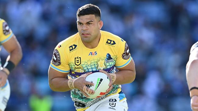 While some players are battling on minimum wage deals, Titans star David Fifita earns four times as much as the off-contract Sironen. Picture: NRL Photos.