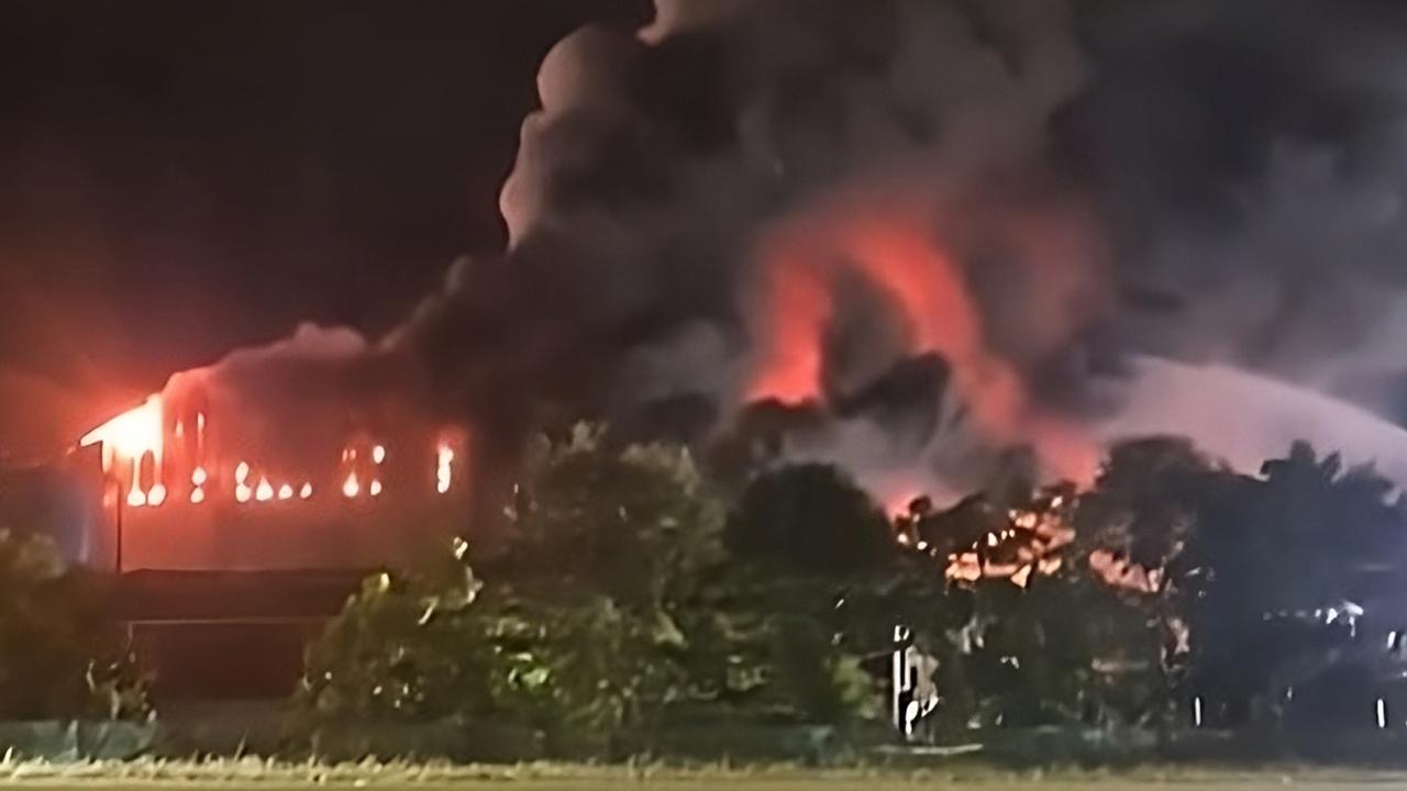 A massive fire took a hold of the Bedminster Advanced Resource Recovery Facility in Portsmith on January 23.