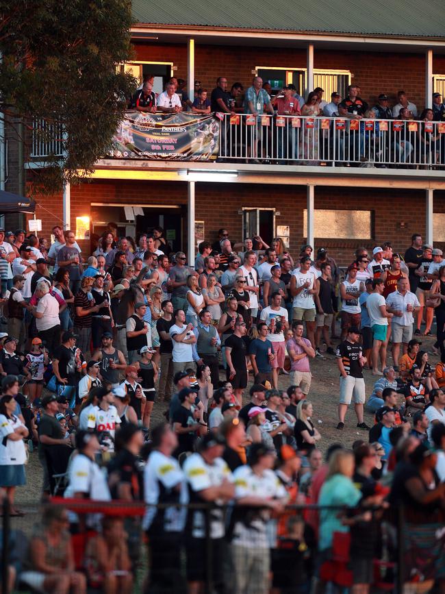 A packed out Kirkham Oval, Camden.