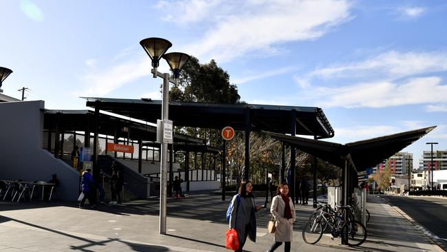 Bankstown train station would be converted into a Sydney Metro station under NSW Government plans. Picture: Joel Carrett