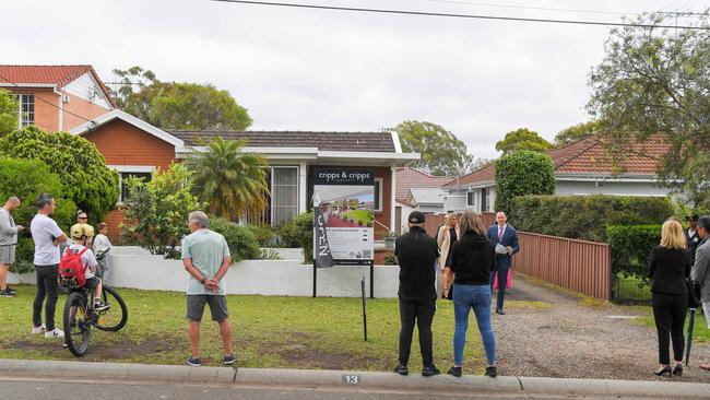 An auction in Caringbah last year. Picture: Simon Bullard.