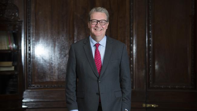 Image ©Licensed to i-Images Picture Agency. 23/04/2018. London, United Kingdom. The Australian High Commissioner to The UK Alexander Downer pictured in his office at the High Commission of Australia in London, UK.Picture by Ben Stevens / i-Images