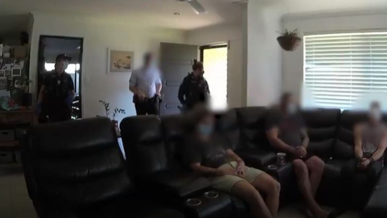 Police searching residence in Yeppoon.