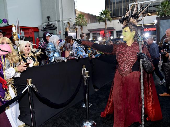 ‘SILENCE, MORTALS.’ Picture: Mike Windle/Getty Images/AFP