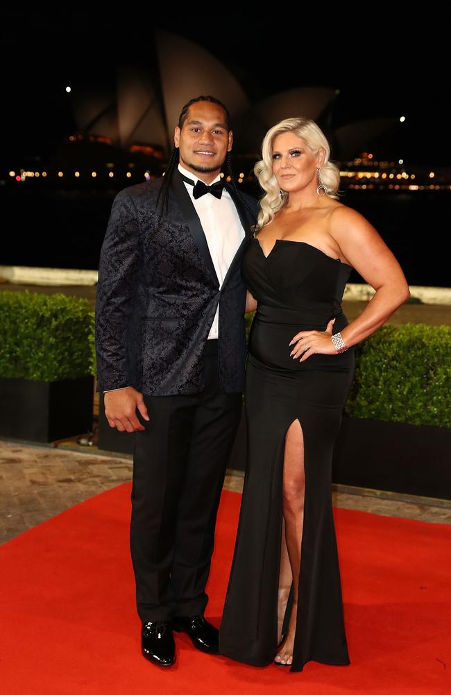 Martin Taupau and his partner Michelle Baillie/ Picture: Mark Metcalfe