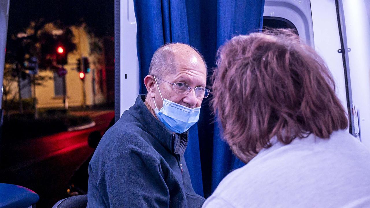 Dr Jeff Jankelson helps a young man on the brink of homelessness. Picture: Darren Leigh Roberts