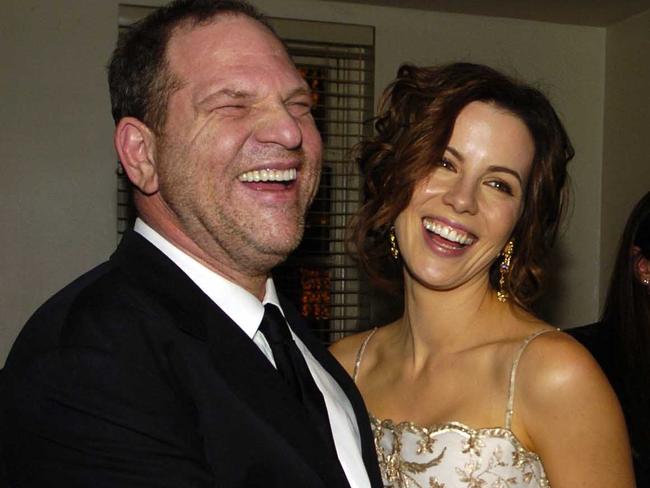 Harvey Weinstein and Kate Beckinsale in 2010. Picture: Splash