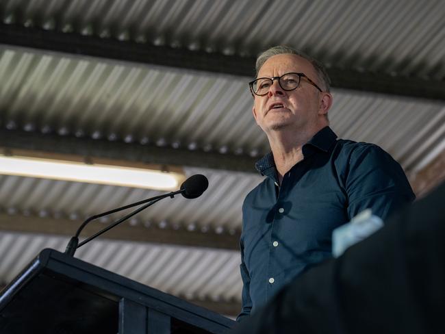 GULKULA, AUSTRALIA. NewsWire Photos. AUGUST 3, 2024. The Prime Minister Anthony Albanese attends The Garma Festival of Traditional Cultures Australia's largest Indigenous cultural gathering is underway in Gulkula northeast Arnhem Land. Picture: Yothu Yindi Foundation/Nina Franova via NewsWire