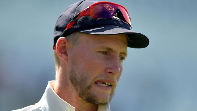 England captain Joe Root reacts as South Africa claim victory.