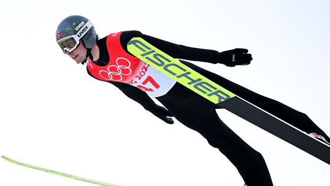 Jarl Magnus Riiber competes in the Nordic combined Picture: AFP