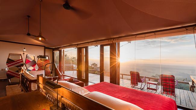 A tented suite at Angama Mara.