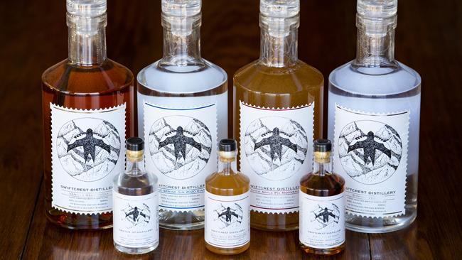 Spirits from Swiftcrest Distillery. Picture: Zoe Phillips