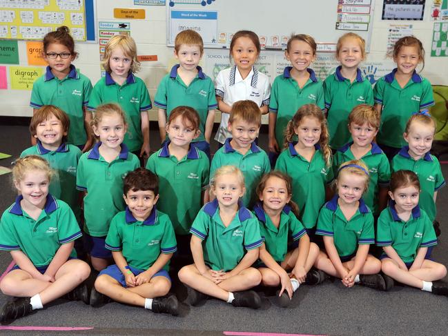 Miami State School prep class. Back Row: Azaliya Valoa-Hohepa, Rigby Bray, Samuel, Noa Wright, Finn Beale, Kirra Sidi-Ouis, Huxley Cunningham Middle Row: Val Primc, Lakyn MacDonald, Ruby Colwell, Brody McCudden, Indi Harpur, Jax Tansley, Apryl Warren Front Row: Neve Anderson, Ryan Frustockl, Charli Brown, Kimmya Walmsley, Halle Tansley, Maddie Laurence Photo by Richard Gosling