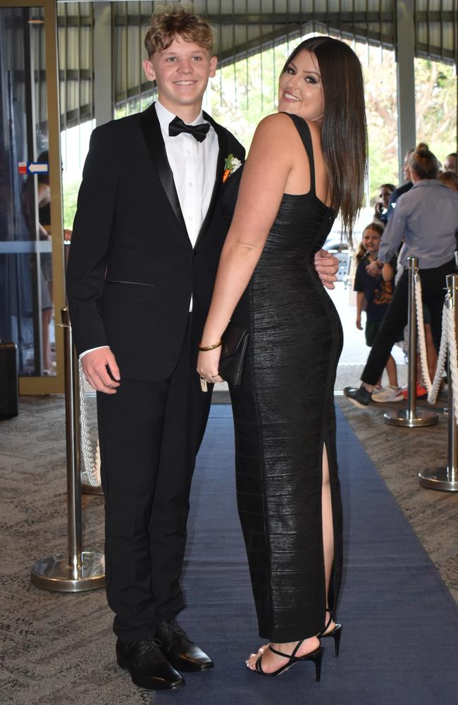 Sebastian Laird and Mayla Kahl at the Sunshine Coast Grammar School formal 2023. Photo: Jorina Maureschat