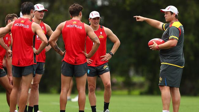 Stuart Dew takes charge of Gold Coast training.