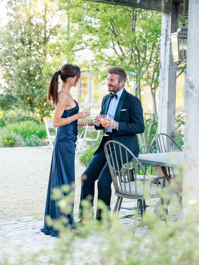 David Beckham with his wife Victoria. Picture: Instagram