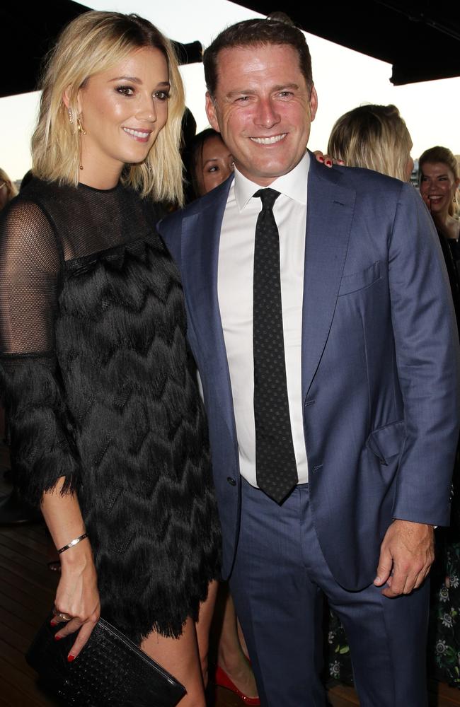 Jasmine Yarbrough and Karl Stefanovic are becoming the Posh and Becks of Australia. Picture: Christian Gilles