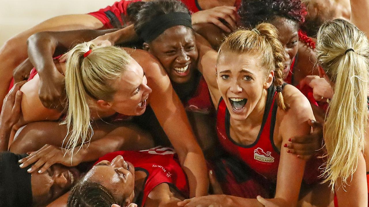 Helen Housby, who scored in the final second and her England teammates