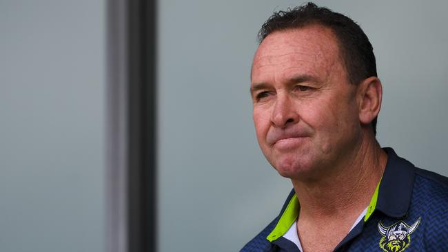 Raiders coach Ricky Stuart was won over by Scott over lunch. Picture: Lukas Coch