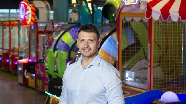 A new entertainment and dining venue will soon open in Bluewater Square Redcliffe. The project under construction will be the region's first Entertainment, Leisure &amp; Tourism Attraction. Jason Cravino is the leasing and special projects manager at Elanor Investors Group. Picture: Renae Droop