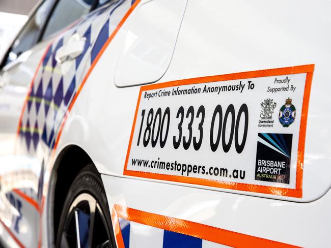 General photographs of Queensland Police and Crimestoppers logo and livery, Thursday, July 18, 2019 (AAP Image/Richard Walker)