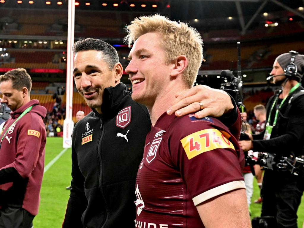 Victory in last year’s Origin decider has Dearden hungry for more time in Maroon. Picture: Getty Images