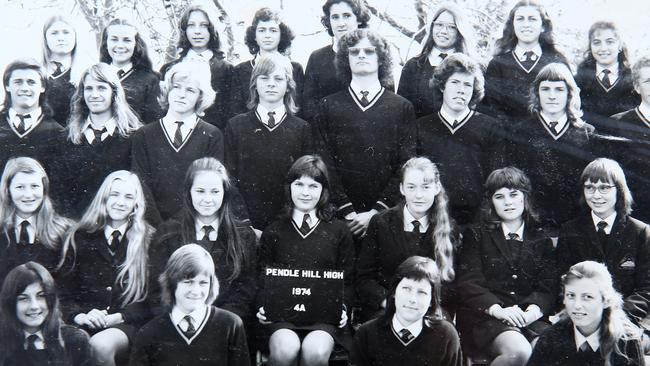 The hunt is on to find the owner of a photo album, with school photos dating back to 1964. Picture: Adam Head