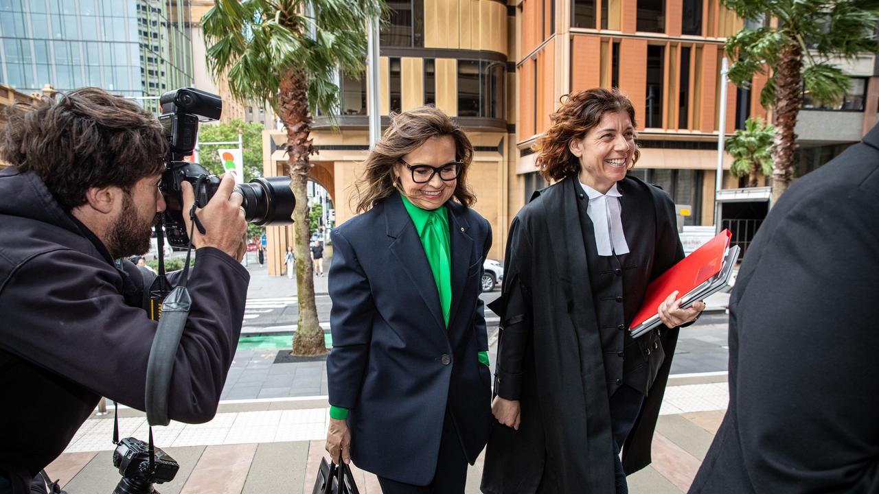 Lisa Wilkinson arriving at the Federal Court in Sydney on Thursday. Picture: NCA NewsWire/Christian Gilles.