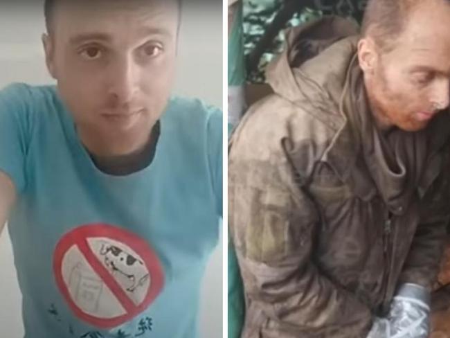 Bizarre video of an Australian man - now captive in the hands of Russian soldiers in Ukraine - has emerged of him ranting about veganism and wanting to “force” Chinese people to be vegan.