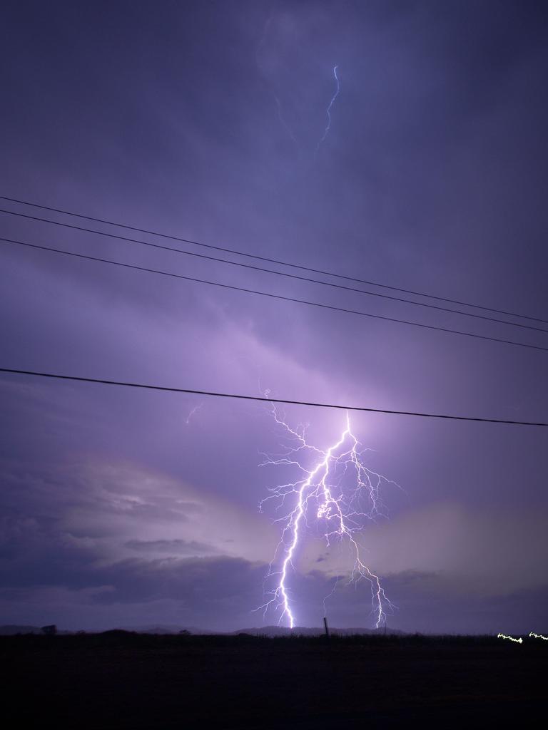 Photographer and Mackay resident Marty Strecker took these amazing shots of the lightning over the city last night. Images by Marty Strecker. MUST CREDIT