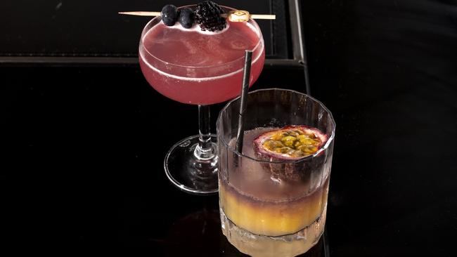 The Blackberry Bramble and Skye Signature cocktail. Picture: Monique Harmer