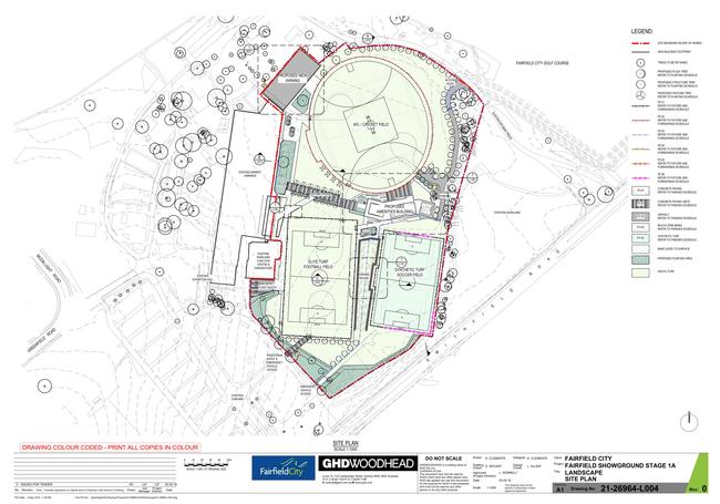 Proposed site plan for the redeveloped Fairfield Showground.