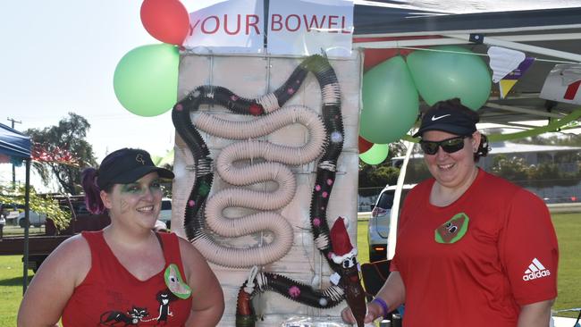Meaka Mervick and Kerry Navickas at the 2021 Ipswich Relay for Life. Picture: Jessica Baker / The Queensland Times