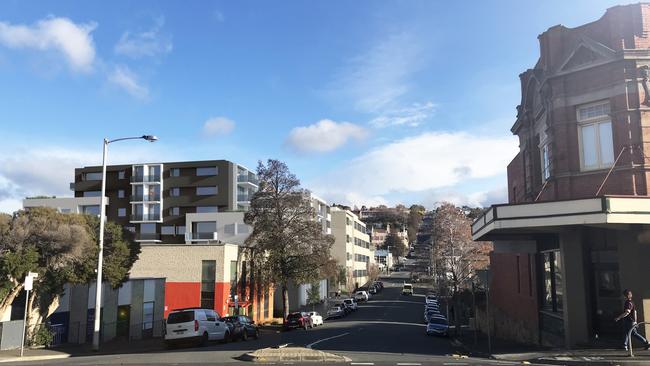 Artists impressions of a proposed development on Patrick St, Hobart. Designs: HBV ARCHITECTS. (HEFFERNAN BUTTON VOSS ARCHITECTS)