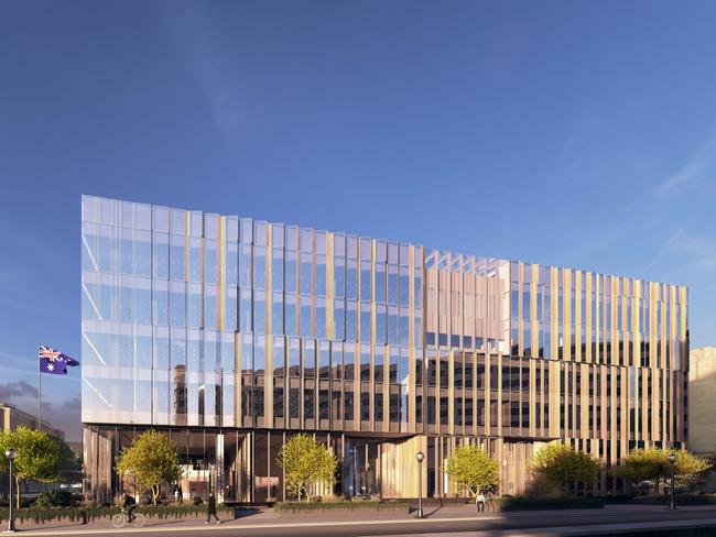 An artist’s impression of Australia's new embassy. Picture: Bates Smart