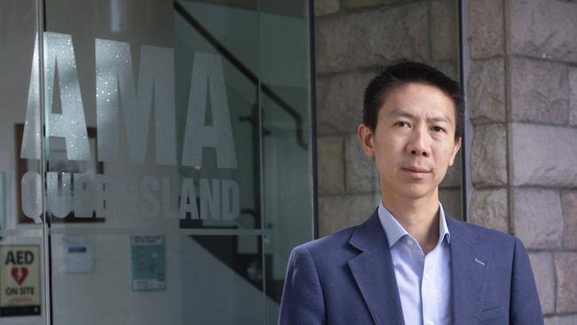 Australian Medical Association Queensland president Dr Nick Yim. Picture: Russell Shakespeare.