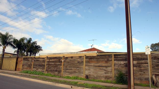 The former clubrooms of the Descendants Motorcycle gang at Dry Creek.