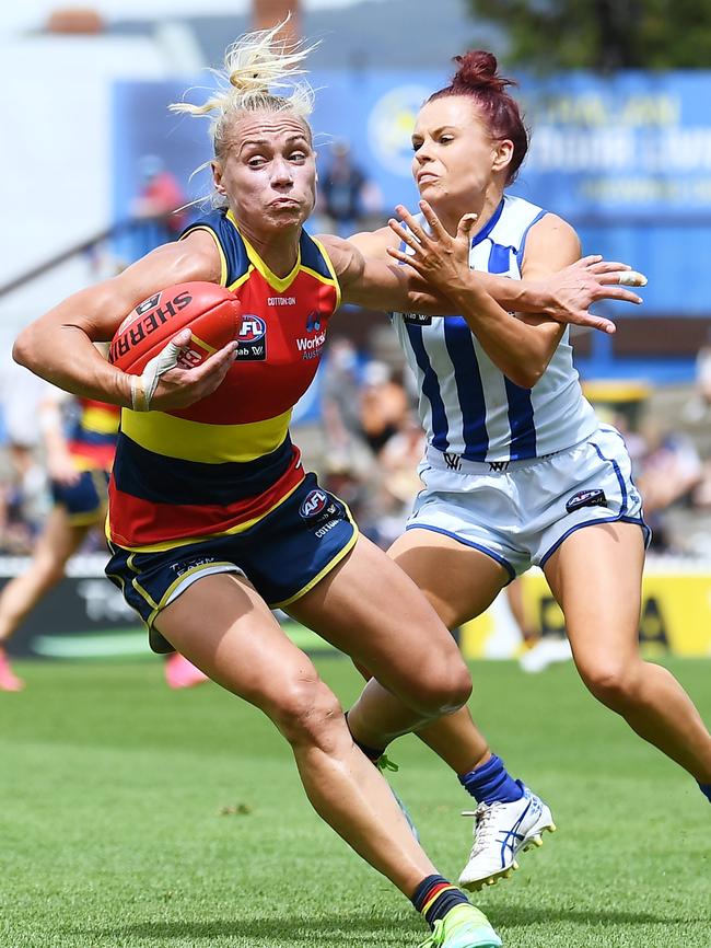 Crypto.com says the success of Adelaide Football Club’s AFLW team was a key attraction. Picture: Mark Brake/Getty Images