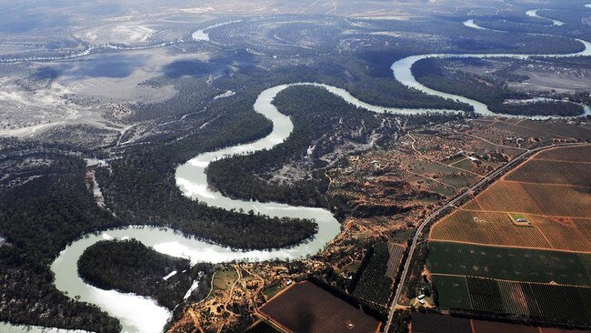 Murray Darling Basin from above. The region will collect much-needed federal government funding in this year’s budget.