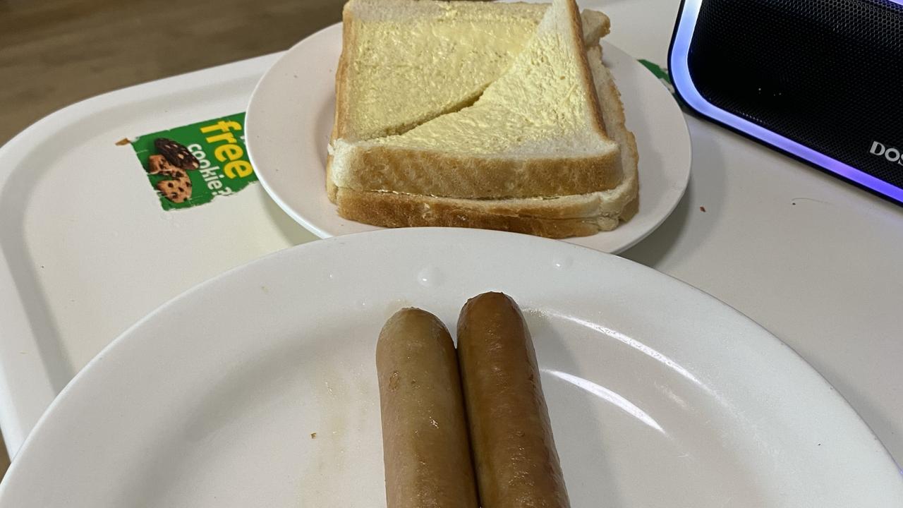 Supplied images of meals being served at an Adelaide Aged Care centre.