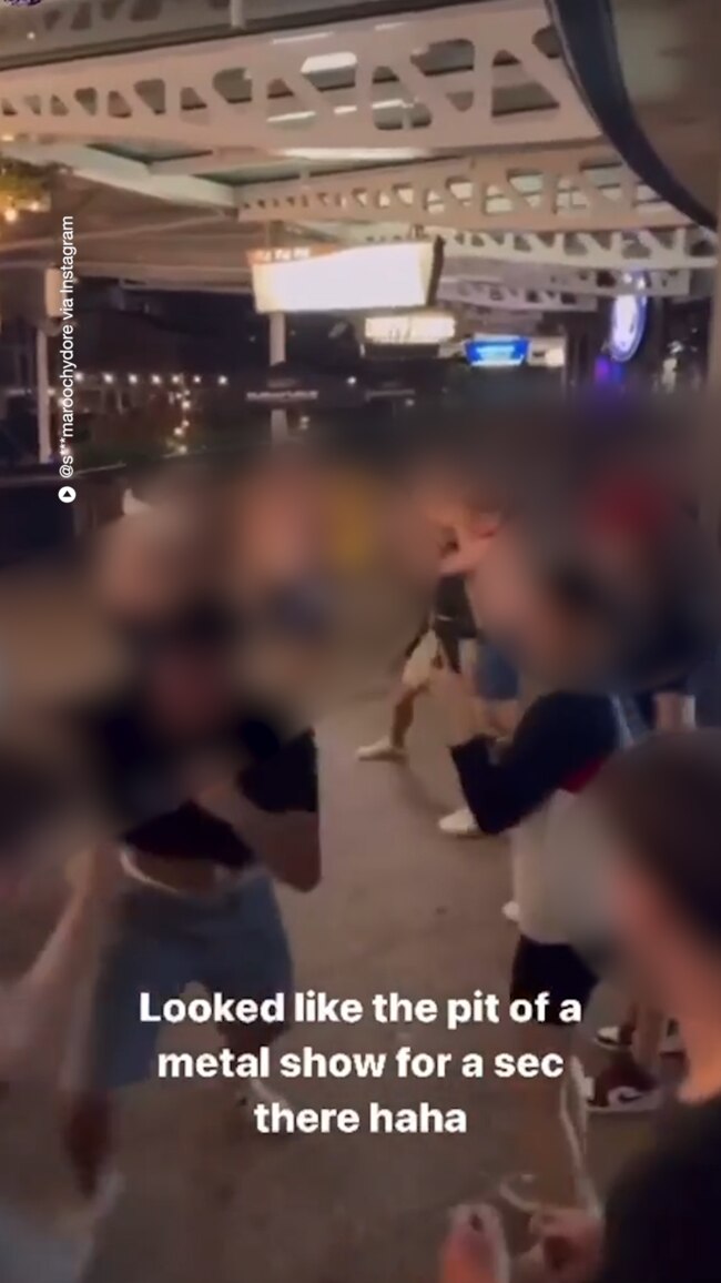 Footage emerges of youths bashing each other at Crazy Matt's Mooloolaba. Picture – Instagram.