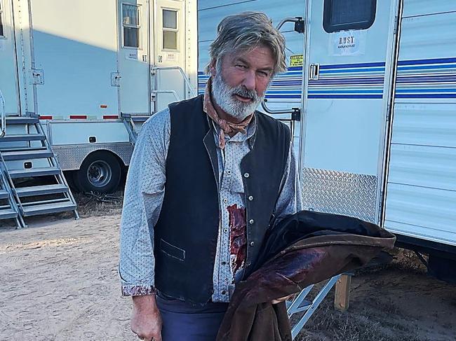 Alec Baldwin on the set of movie 'Rust' in Santa Fe, New Mexico. Picture: Supplied