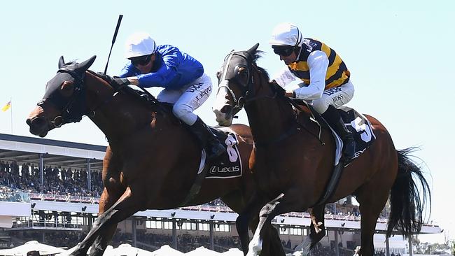 Oceanographer raced into Melbourne Cup contention with victory in the Lexus Stakes.