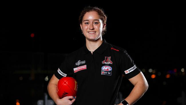 Amber Clarke has been drafted by Essendon, which will play in the AFLW competition for the first time next season. Picture: Dylan Burns/AFL Photos via Getty Images