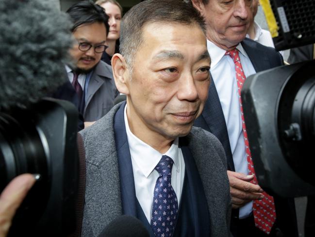 Ernest Wong leaves the ICAC in Sydney today (30/08/2019). Pic Liam Driver