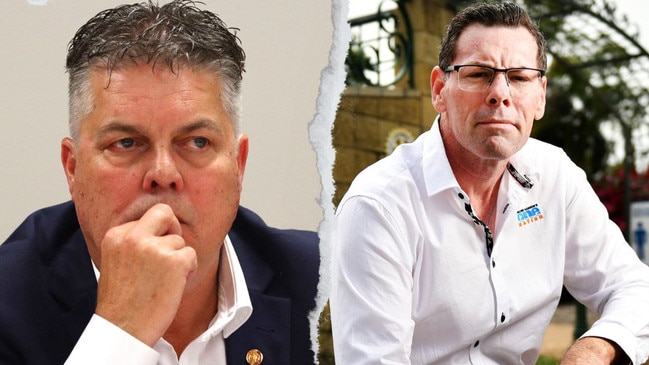 Aaron Harper has made stunning claims against mayoral candidate Troy Thompson in state parliament.