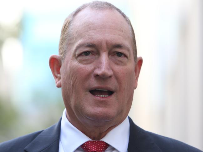 Senator Fraser Anning speaking at Press conference at Parliament House in Canberra. Picture Kym Smith