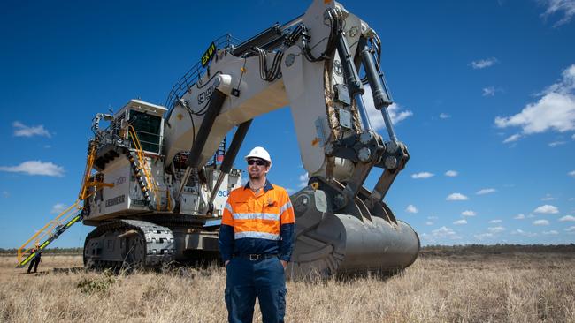 Adani Australia chief executive David Boshoff says the Queensland coalmine is taking shape. Picture: Cameron Laird