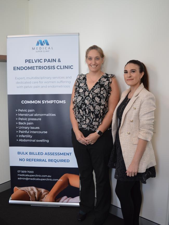 Medical Super Clinic Clinical Director Dr Vicki Evans and Lead GP of the Pelvic Pain and Endometriosis Clinic and Dr Laura Whyte have been treating patients at the Gold Coast's first federally-funded dedicated endometriosis and pelvic pain clinic. Picture: Supplied