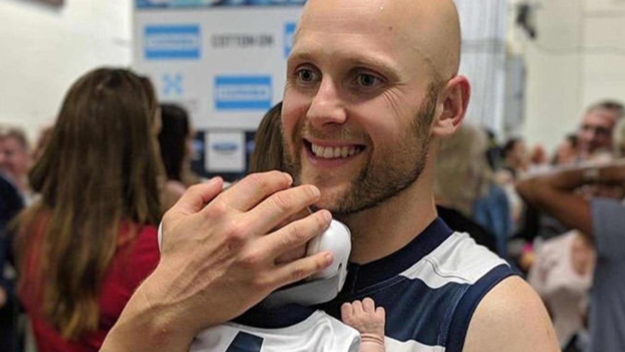 Gary Ablett and his son, Levi after the first game of the 2019 AFL season. Picture: Instagram